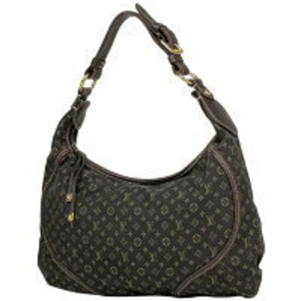 Louis Vuitton Manon Shoulder Bag Monogram Lin Ebene Brown Black